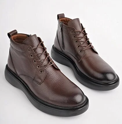 Bottine en Cuir Grainé - Ref 013