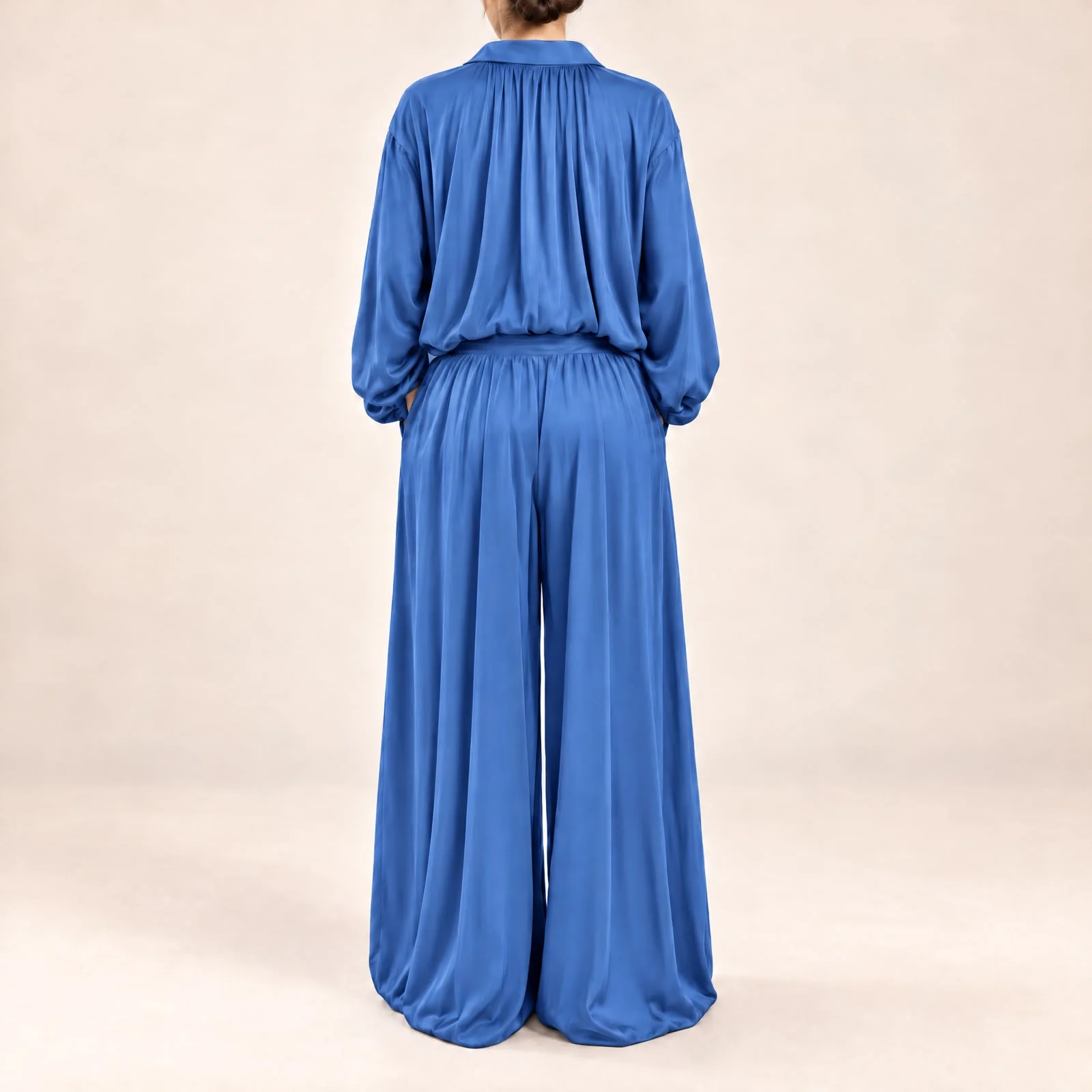 Ensemble Bleu Élégant – Livraison Gratuite