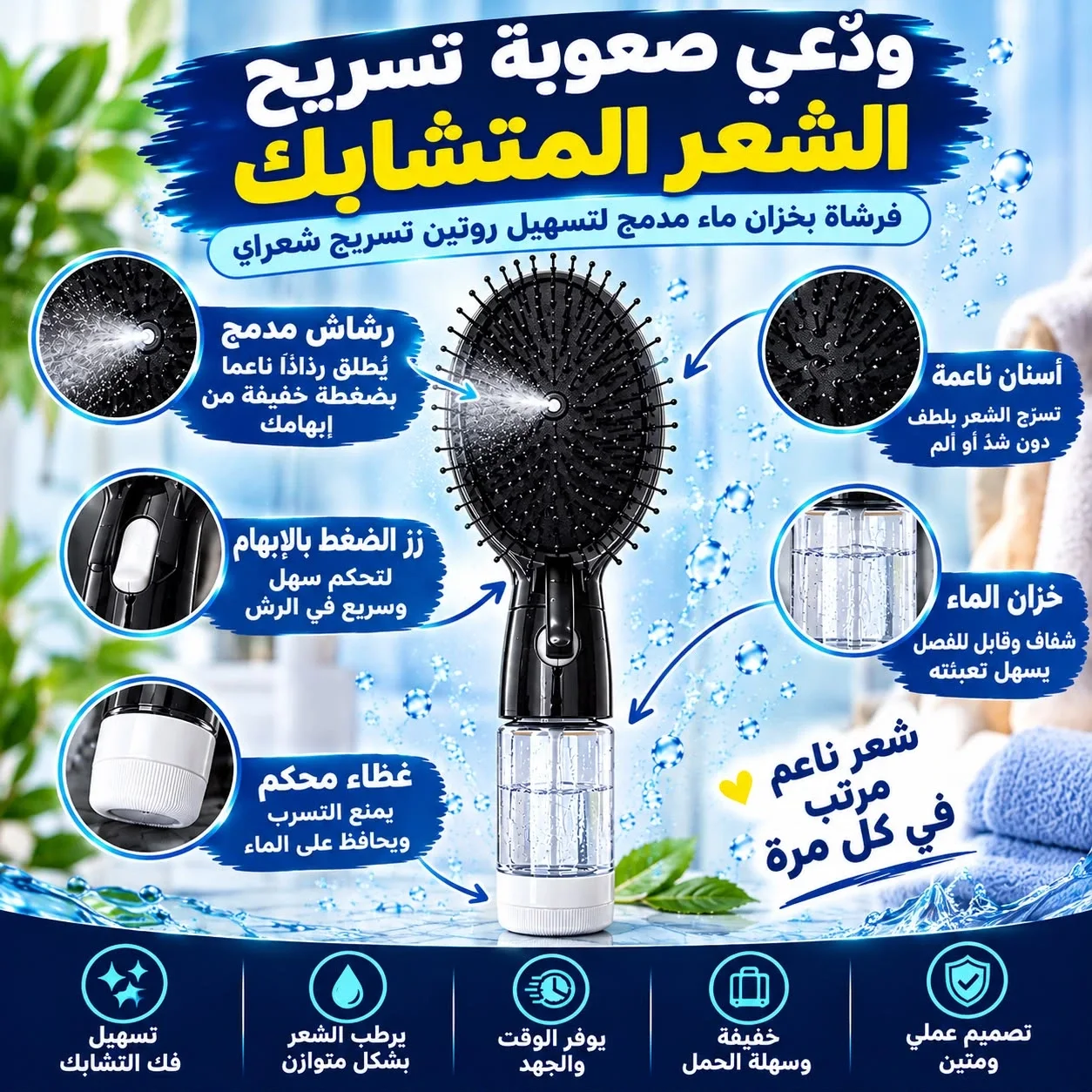 ودّعي معاناة تسريح الشعر المتشابك!