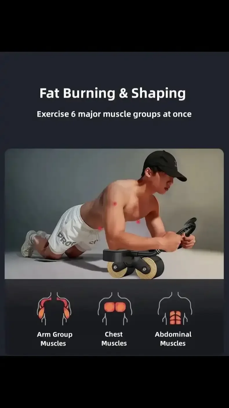 Smart Ab Roller wheel with timer