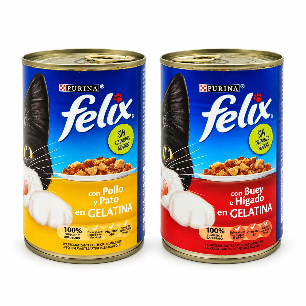 Pâtée pour Chat Felix en Gelée – Poulet & Canard / Bœuf & Foie 400g