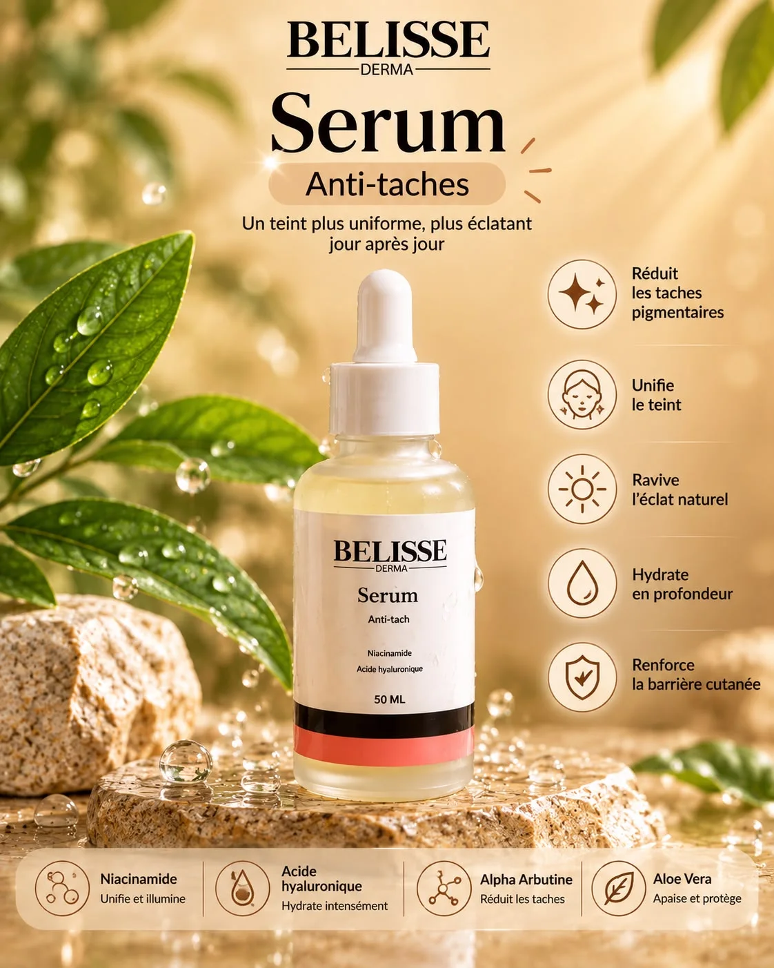 BELISSE DERMA — سيروم توحيد لون البشرة