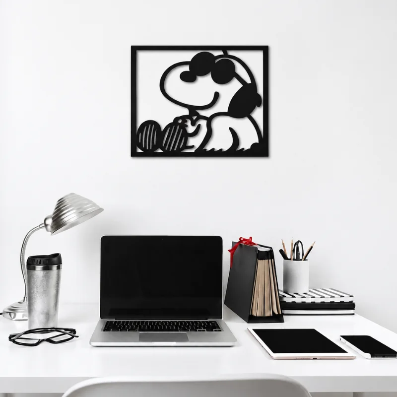 Tableau Snoopy en Bois