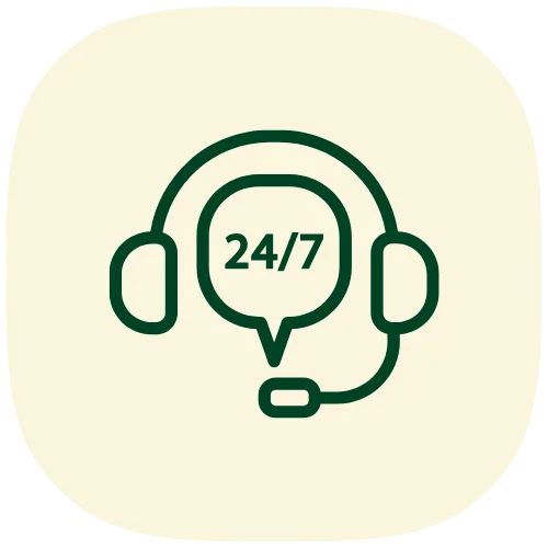 دعم عملاء متوفر 24/7