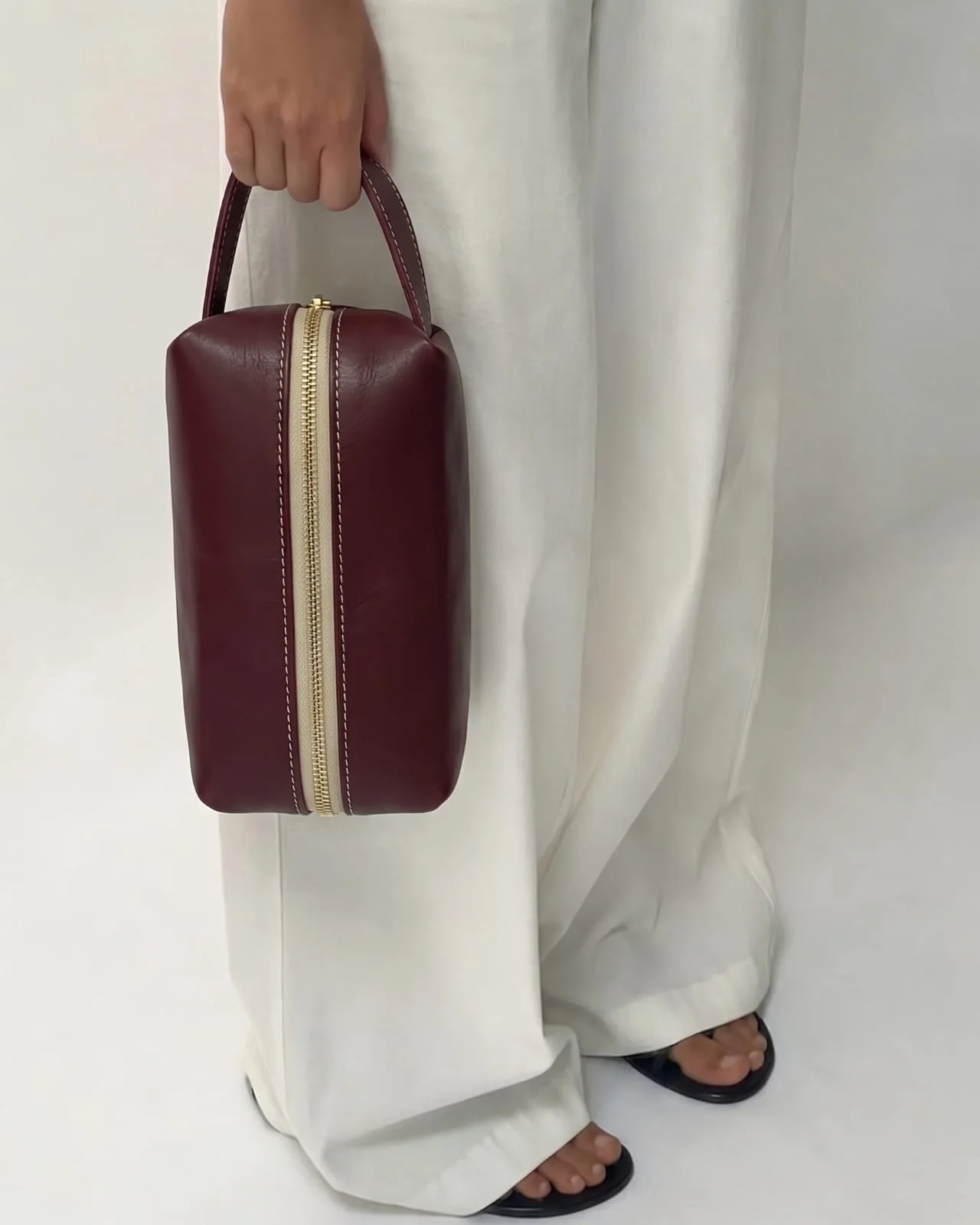 Trousse en cuir chic