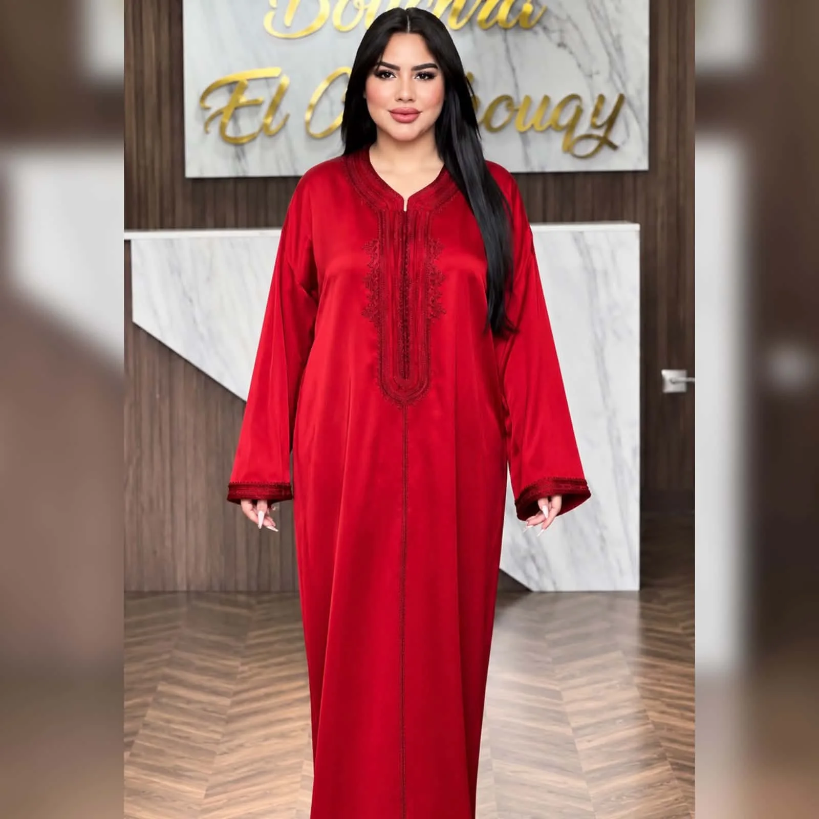gandoura drap de soie_ satin