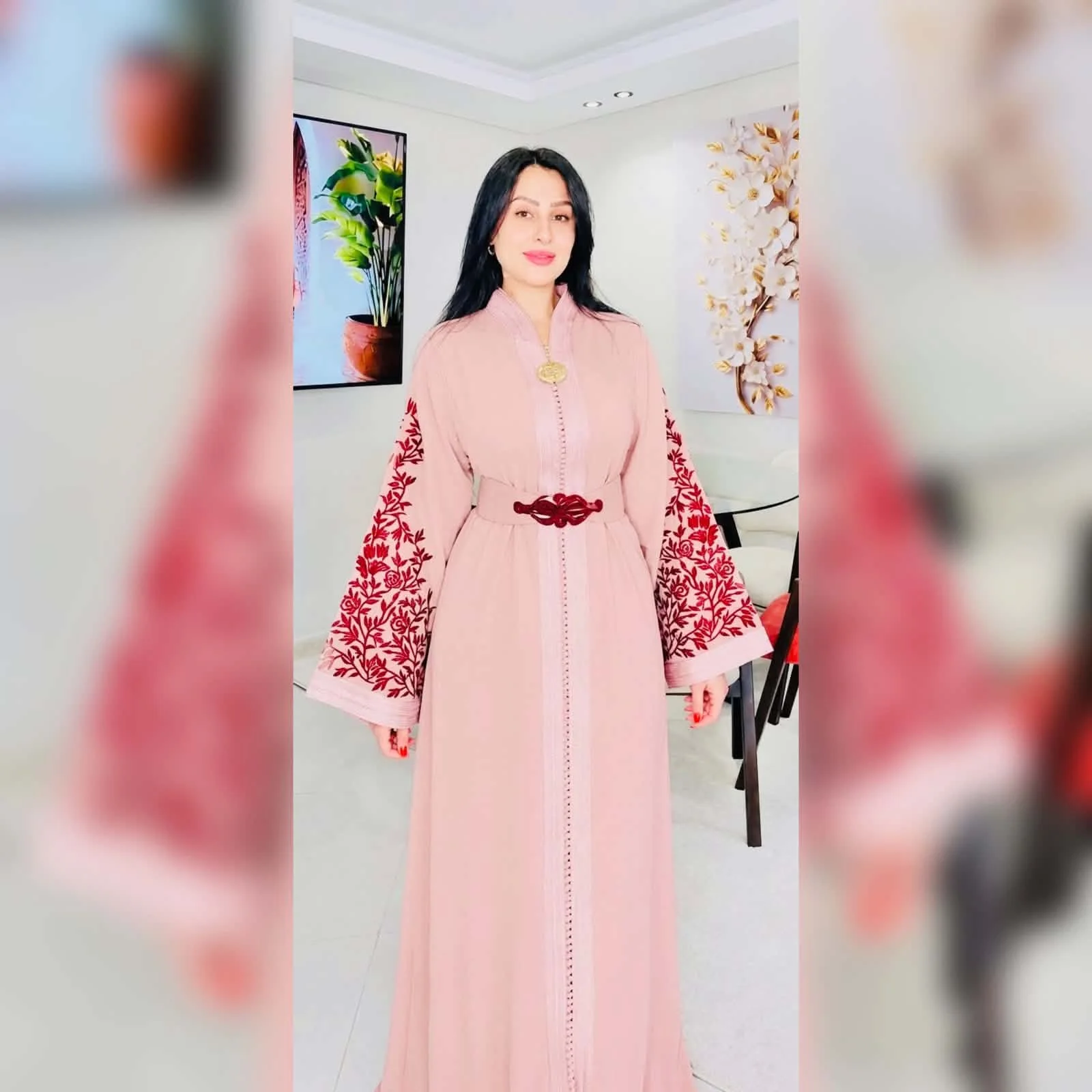 caftan feuilles d olivier