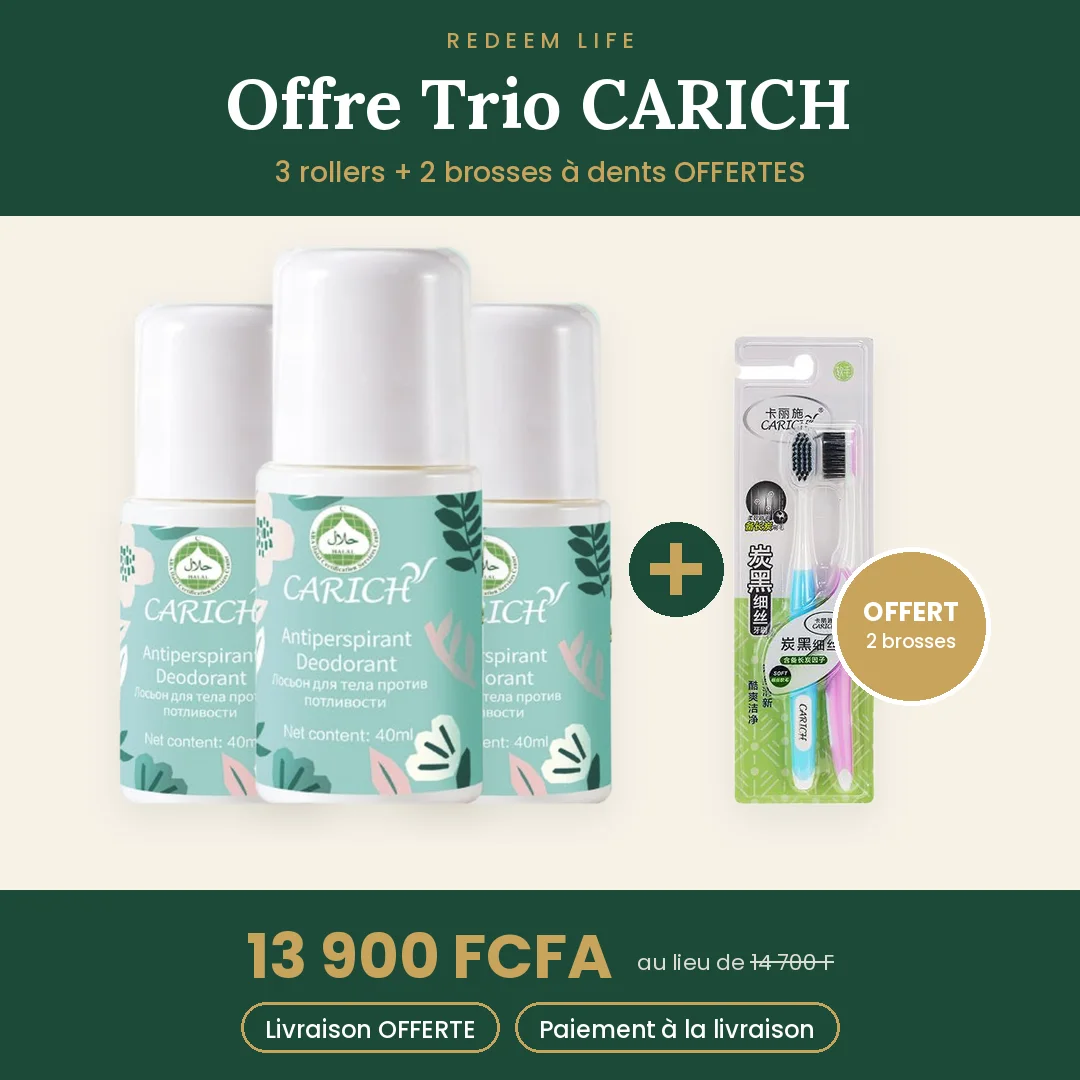 Trio CARICH — 3 Rollers + 2 Brosses OFFERTES