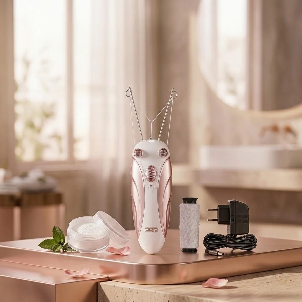 Épilateur Électrique à Fil de Coton Épilateur de Visage et Corps pour Femmes