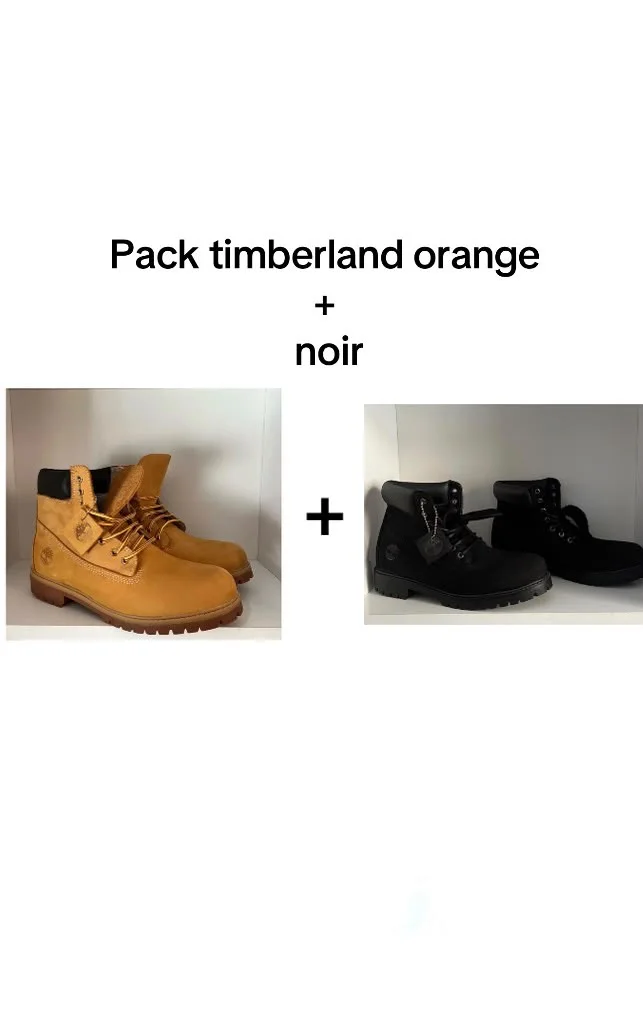 pack timberland orange+noir