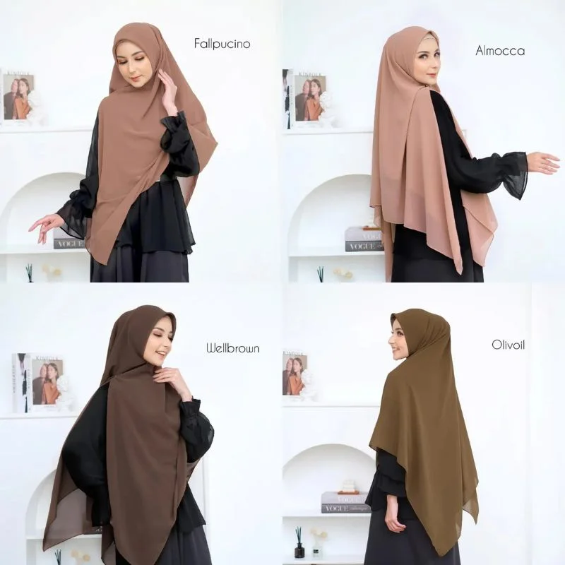 خمار شرعي نسائي واسع – متوفر بألوان متعددة